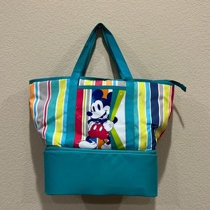Mickey Mouse Disney bag with small cooler on the bottom